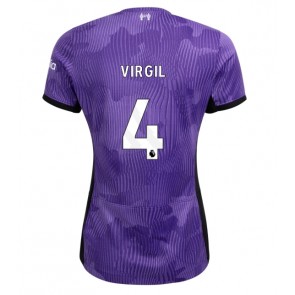 Liverpool Virgil van Dijk #4 Rezervni Dres za Ženska 2023-24 Kratak Rukavima